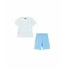 Pyžamo, župán - OVS pyžamy veľkosť 140 biela, modrá (Detské pyžamy pre chlapca OVS 1497269 R.140)