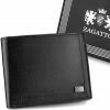 Peňaženka - Zagatto Peňaženka Prírodná koža čierna ZG-007-BAR RFID-Men's Product (Zagatto Pánska pánska kožená peňaženka klasická RFID)