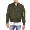 Alpha Industries Engine zimná bunda Dark Green Veľkosť: S, Farba: zelená