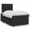 Box spring postel s matrací černá 120 x 200 cm umělá kůže Černý 3293016