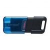 Kingston Technology DataTraveler 80 M USB kľúč 128 GB USB Typ-C 3.2 Gen 1 (3.1 Gen 1) Čierna, Modrá (DT80M/128GB)