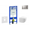 Geberit Duofix - Set predstenovej inštalácie, klozetu Gaia a dosky softclose, tlačidlo Sigma30, chróm mat/chróm SANI11CA1128