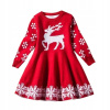 Dievčenské šaty - Santa's Red Christmas Dress (Santa's Red Christmas Dress)