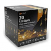 Vianočné osvetlenie Solight reťaz s ozdobnými príveskami 20LED, 2m, 2x AA (1V235)