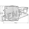 Ventilátor chladenia motora DENSO DER01020