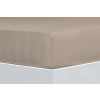 Prestieradlo na posteľ z organickej bavlny Jersey Taupe 140-160x200 cm - Florella
