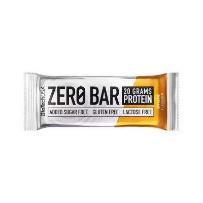Proteínová tyčinka, bezlepková, 50g, BIOTECH USA "Zero Bar", jablkový koláč