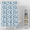 AQUALINE ZV036 bílá modré kostky 180 x 180 cm