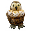 Prstoví maňásci - ukrytí maňásci - Sovička se třemi mláďátky (Hide-Away Puppets - Tawny Owl With 3 Babies - 29 cm)