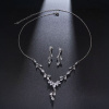 Éternelle Luxusní souprava šperků se zirkony Carina SET2088-QT-97 Stříbrná 42 cm + 8 cm (prodloužení)