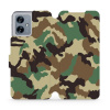Flipové pouzdro Mobiwear - Motorola Moto G54 5G / Moto G54 5G Power Edition - V111P Maskáče (Knížkové flip pouzdro, obal, kryt na mobil Motorola Moto G54 5G / Moto G54 5G Power Edition - V111P Maskáče