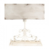 Clayre & Eef Béžová stolná lampa s hranatým tienidlom Vintage - 50*20*56 cm E27/ma* 1*60W - Clayre & Eef