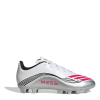 adidas F50 Messi Club Childrens Firm Ground Football Boots White/Red 1 (33)