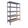 Meets-ecommerce UG Kovový regál profi 230x90x40, 4-7 políc Farba: Modrá, Počet polic: 5 políc