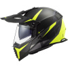 LS2 MX436 PIONEER EVO ROUTER MATT BLACK HV YELLOW