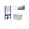 Cenovo zvýhodnený závesný WC set Geberit do ľahkých stien / predstenová montáž + WC SAT Brevis SIKOGES7W3