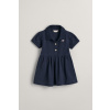 ŠATY GANT PIQUE SS RUGGER DRESS EVENING BLUE
