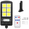 Interlook LD-120COB-6S | LED solárne záhradné svietidlo s pohybovým a súmrakovým senzorom IP65 | 120 COB LED | IR diaľkové ovládanie