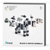 PIXIO Black & White Animals magnetická stavebnice (30102)