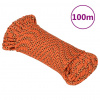 vidaXL Lodné lano oranžové 5 mm 100 m polypropylén - orange - 151489-219198