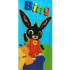 Setino detská bavlnená plážová 70 x 140 cm osuška zajačik Bing a kamarát Flop /