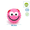 Vinylová lopta pre psa Nobleza Emoticon - 6,3cm Farba: Ružová