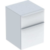 Geberit Smyle Square Bočná skrinka závesná, dve zásuvky, 450x600x470mm, biela lesklá GEB 500.357.00.1