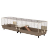 TIAKI klietka pre králiky XXL - D 240 x Š 58 x V 52 cm