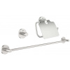 Grohe Essentials Súprava doplnkov do kúpeľne 3 v 1, supersteel 40775DC1-GR