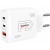 Skross Power Charger 65W PD GaN EU USB nabíječka, 1x USB A , 2x USB-C®, 65 W, Dodávka energie, bílá