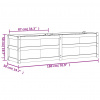 vidaXL Záhradný kvetináč 180x50x50 cm masívny douglas - Hnedá - 33089-174255