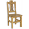 MW Sedliacka stolička z masívu SIL 24 - K13 bielena borovica