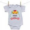 Boodyy Body s krátkym rukávom Veselé Vianoce 92 (18-24 mesiacov)
