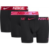 Pánske boxerky Nike, DRI-FIT ESSEN MICRO BOXER BRIEF 3PK čierna,ružová,červená L
