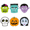 Detské karnevalové masky Halloween mix 6ks 24cm