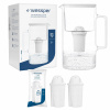 Sklenená filtračná kanvica Wessper 3 l biela + 3 x aquaclassic filter 77 g