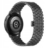 Beline remienok na hodinky 22mm Kovový Vzor Plástu čierny /black box