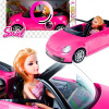 CABRIOLET AUTO VEĽKÝ DOLL DOLL BARBIE PINK SOUND (CABRIOLET AUTO VEĽKÝ DOLL DOLL BARBIE PINK SOUND)