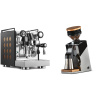 Rocket Espresso Appartamento, black/copper + Eureka Mignon Single Dose PRO, Chrome & Oak