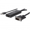Manhattan 152426 adaptér na video kábel 1 m USB Type-A + VGA (D-Sub) HDMI Čierna (152426)