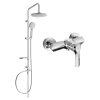 Mexen Carl prisadený sprchový set s dažďovou sprchou a sprchovou batériou Sabre, chróm - 72140240-00