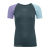Ortovox 120 Competition Light Short Sleeve W dark arctic grey L; Červená triko