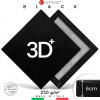 3D+ Čierne maliarske plátno na ráme 20X20 cm (maliarske plátna ARTMIE)