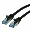 S/FTP (PiMF) Patchkábel LSOH 15m cat.6a, čierny, Cu, Component Level, GHMT