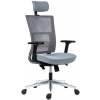Antares kancelarská stolička NEXT PDH, šedá síťovina, šedá látka