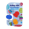 BABY MIX Detské hrkálka farebný trojuholník 15x15x2