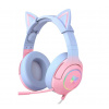 ONIKUMA K9 RGB 3.5mm Pink Blue with ear Cat GAMING HEADSET