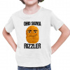 Ohio sigma rizzler - detské tričko s potlačou - Tričkový | 12 | 14 | Biela