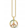 Thomas Sabo KE2170-996-7 Peace Rainbow Necklace, adjustable