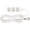STREND PRO Kábel DG-F803B L-5 m, predlžovací, biely, 3x zásuvka
